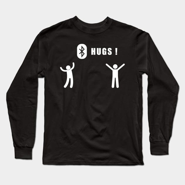 Social distancing - funny air hugs Long Sleeve T-Shirt by Flipodesigner